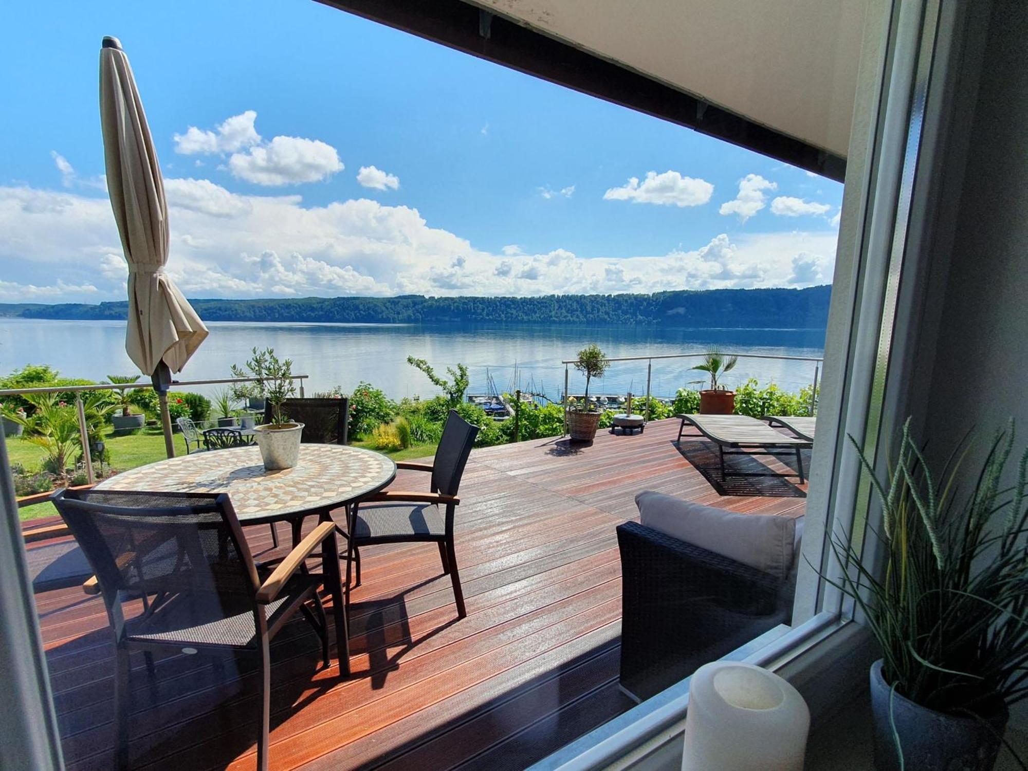 Ferienwohnung Panorama-Seetraum ジプリンゲン エクステリア 写真