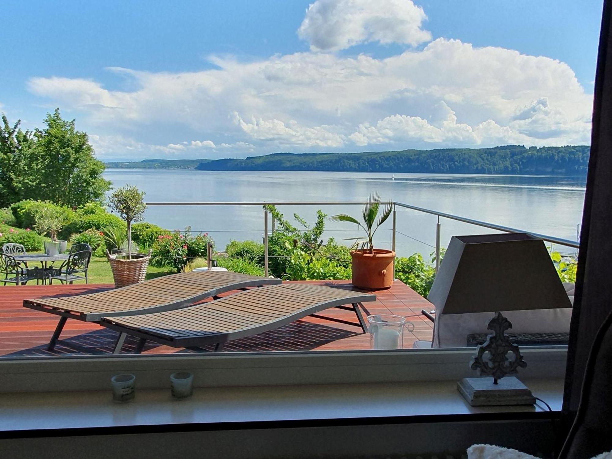 Ferienwohnung Panorama-Seetraum ジプリンゲン エクステリア 写真