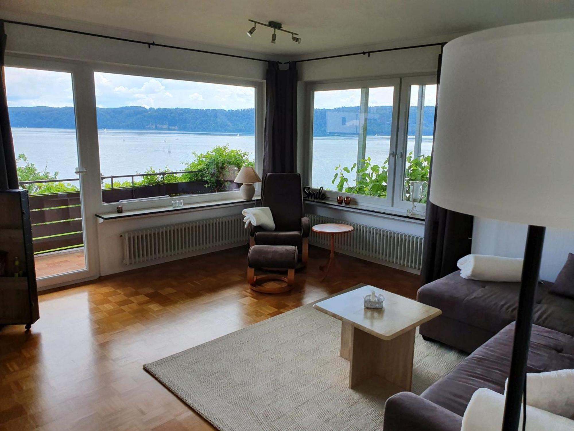 Ferienwohnung Panorama-Seetraum ジプリンゲン エクステリア 写真